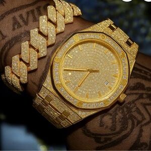 Cartice Watch, Bracelet, and BONUS Necklace New.